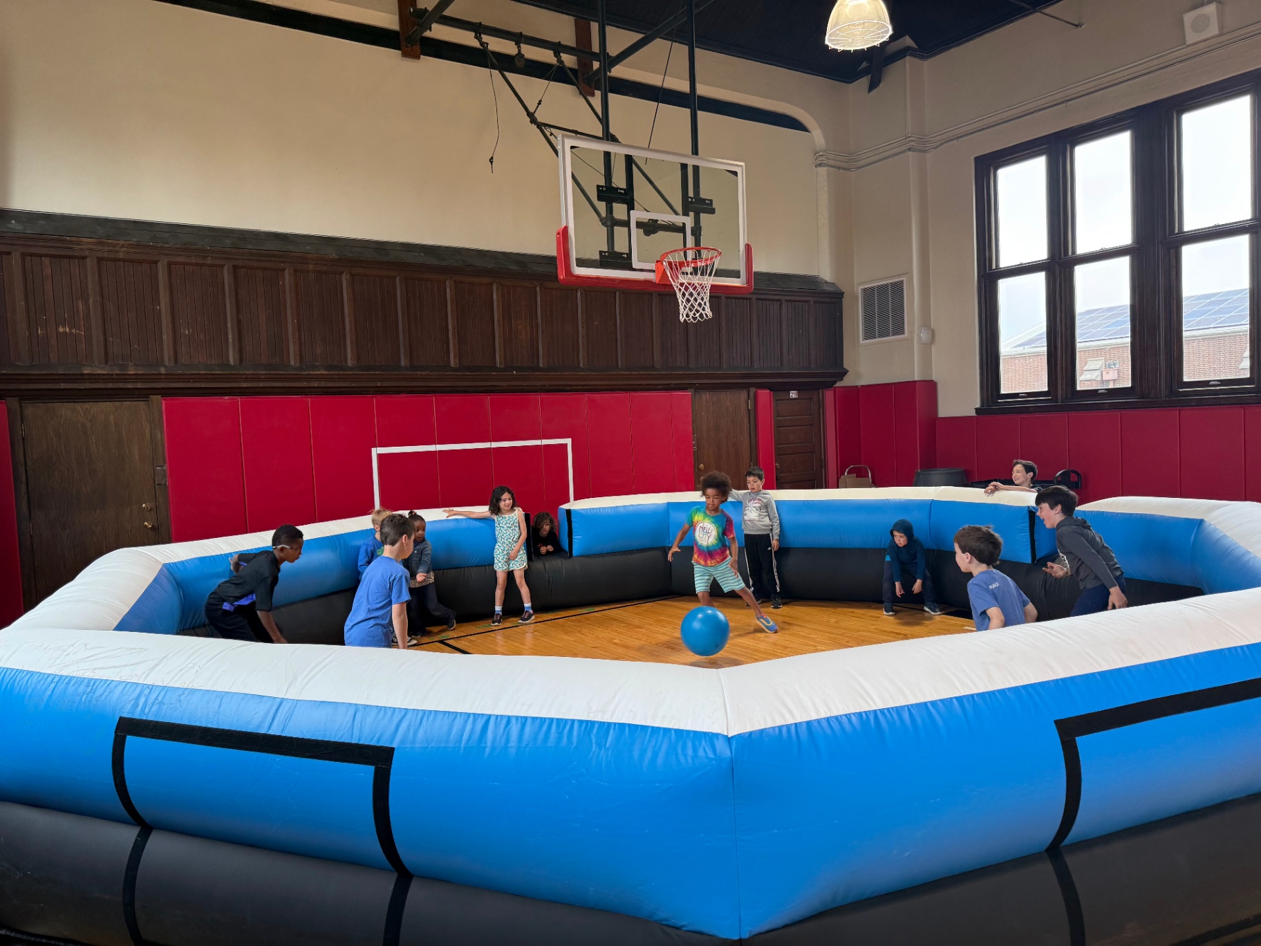 Play ga ga ball in our giant pit
