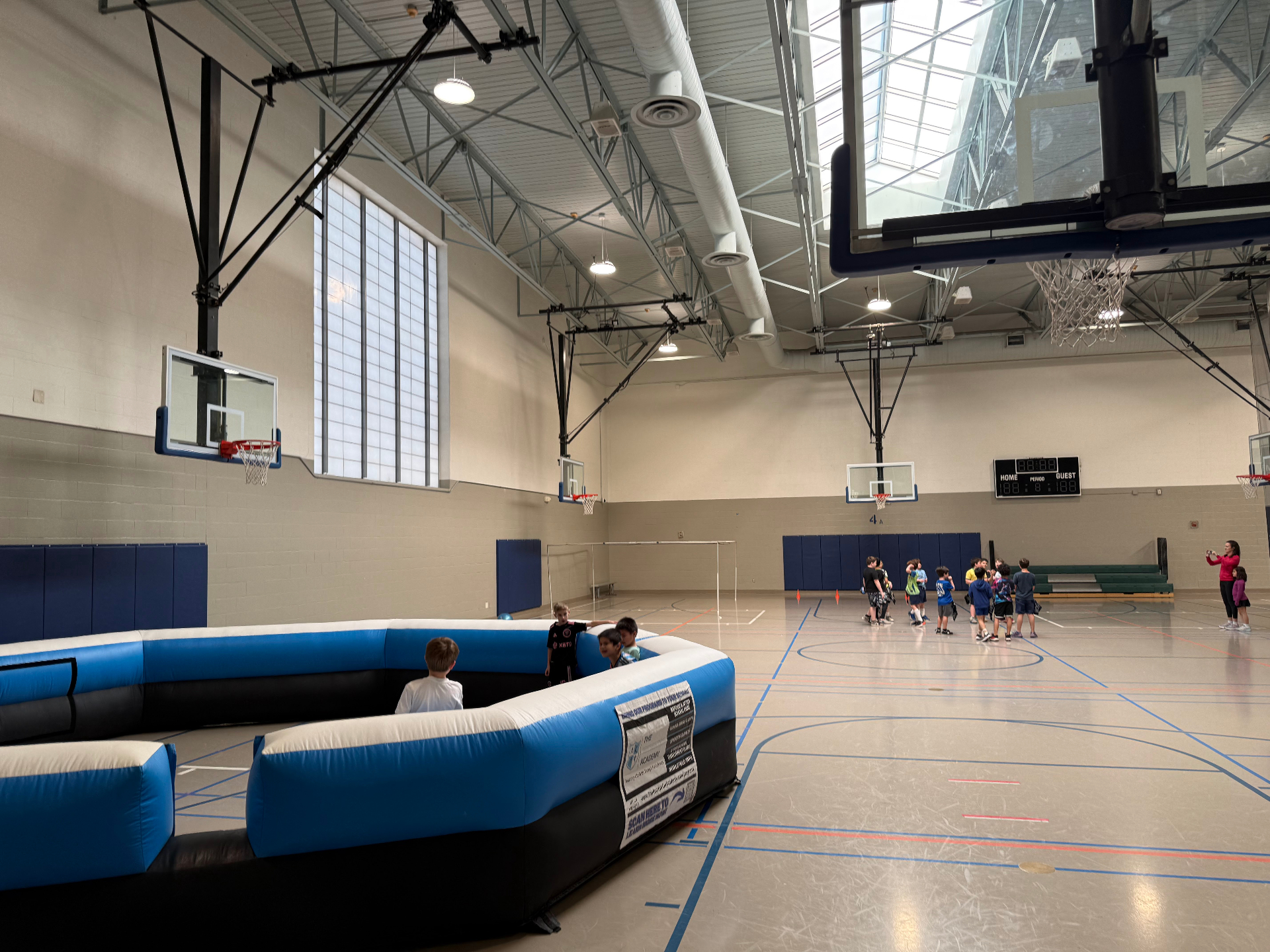 Kids celebrating at a Recreation Academy birthday party